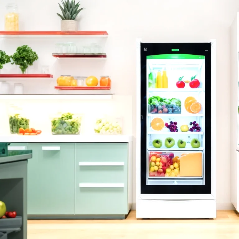 家電に取り付けられたFreshAuraAIセンサーイラスト